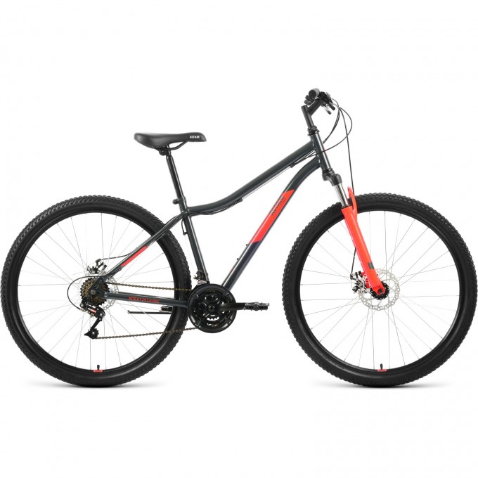 Велосипед ALTAIR MTB HT 29 2.0 D 29", рама 17", темно-серый/красный, 2022 RBK22AL29161