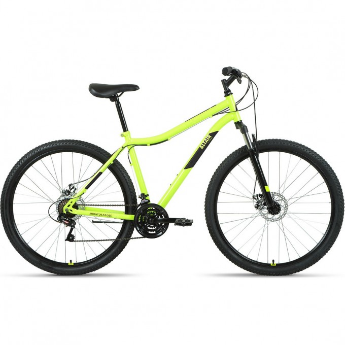 Велосипед ALTAIR MTB HT 29 2.0 D 29", рама 17", ярко-зеленый/черный, 2022 RBK22AL29158