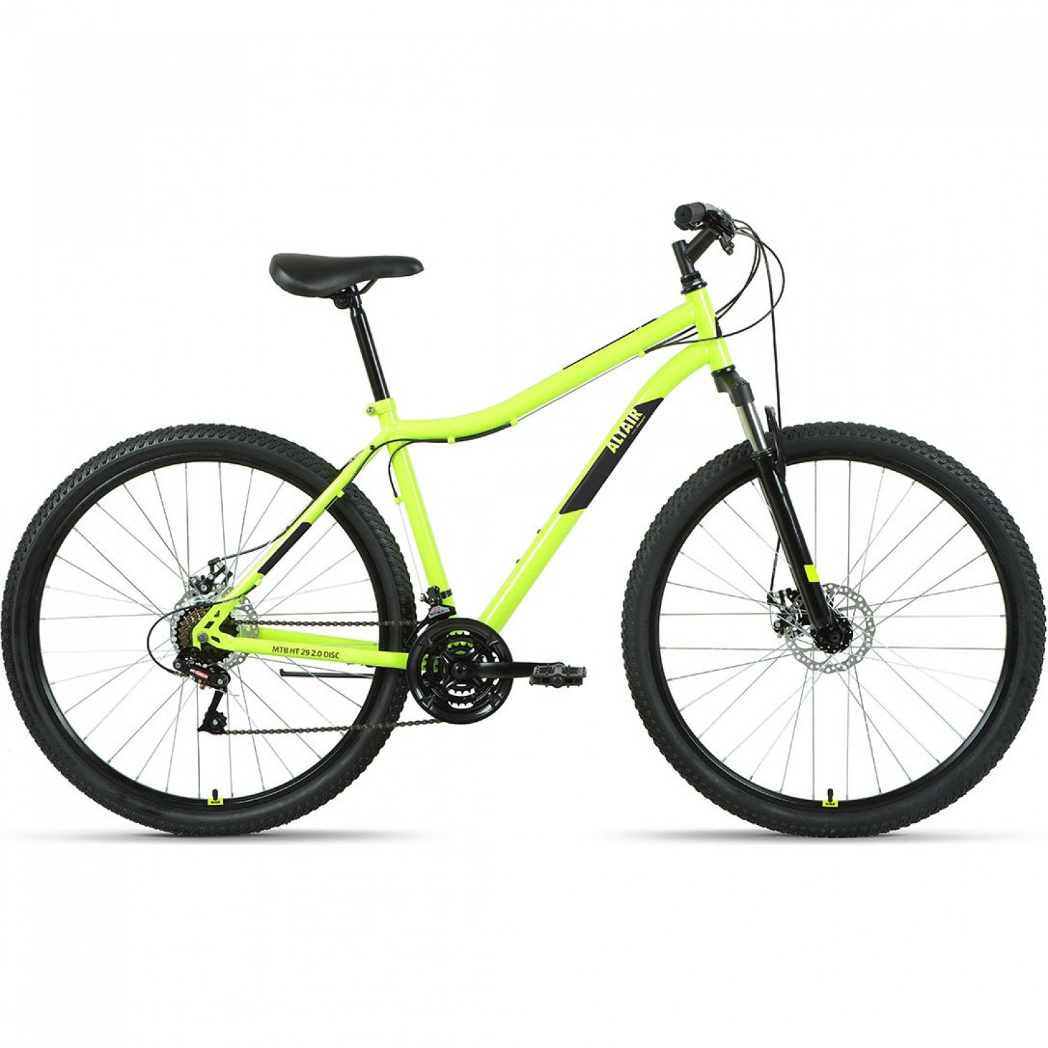 ALTAIR MTB HT 29 2.0 D 29", рама 21", ярко-зеленый/черный, 2022 ...