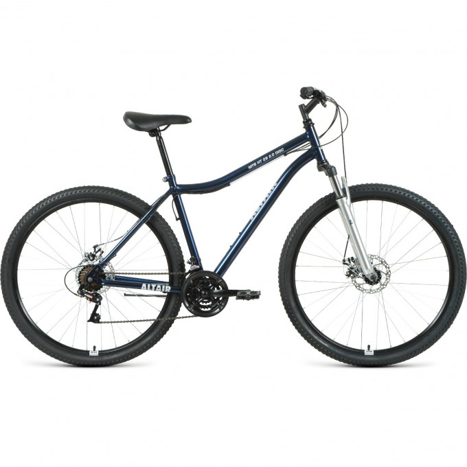 Велосипед ALTAIR MTB HT 29 2.0 disc 29", рама 17", темно-синий/серебристый, 2021 RBKT1M19G002